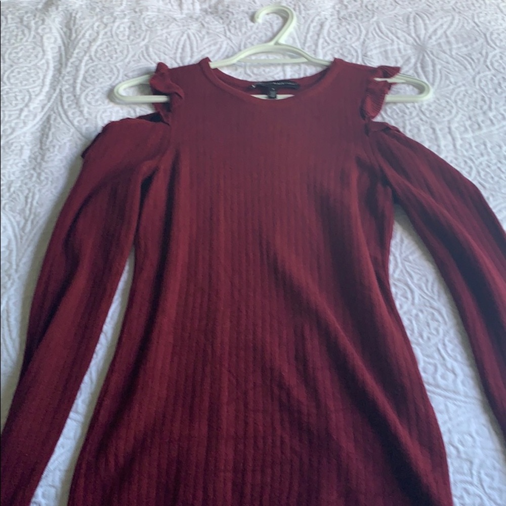WHBM cold shoulder sweater